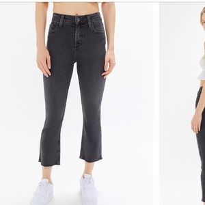 BDG high wasted cropped kick flared jeans
